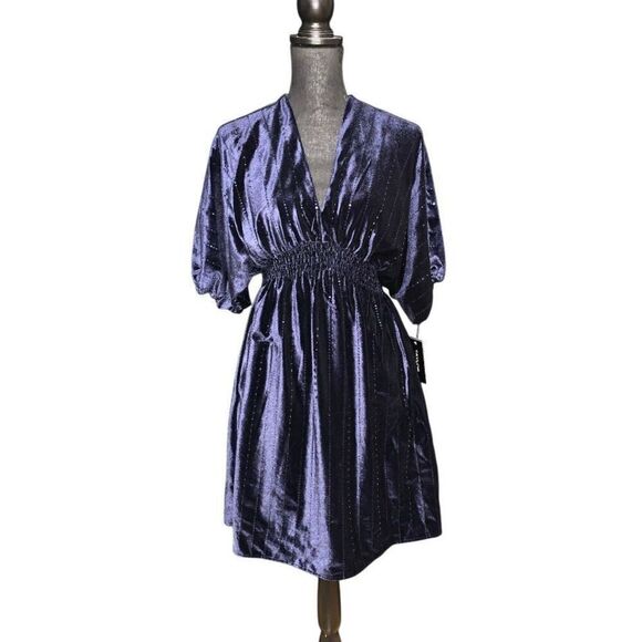Taylor Velvet Sequin Mini Dress - Picture 1 of 6